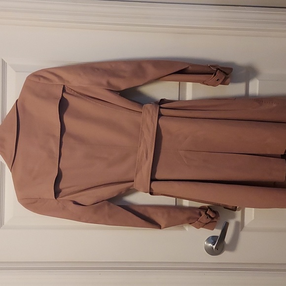 Pink Trench Coat | ASOS - Picture 5 of 7